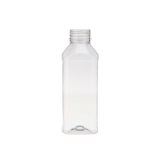 Plastic Square Bottle with Black Cap 500ml - Hotpack Oman