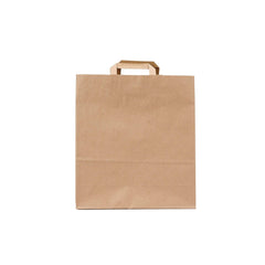 Kraft Brown Paper Bag Flat Handle 32X12X35 Cm