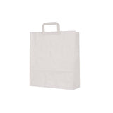 Paper Bag White Flat Handle 32X12X35 Cm