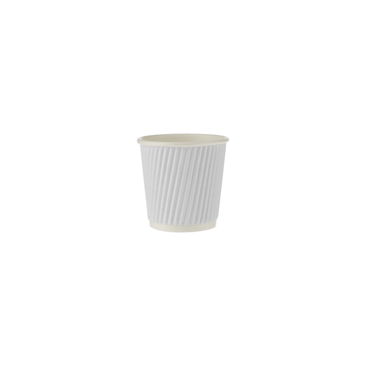 4 Oz White Ripple Paper Cups 1000 Pieces - Hotpack UAE