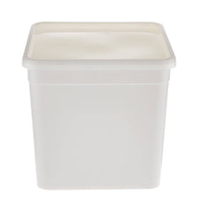 White Plastic 4 Litre Pail 100 Pieces - Hotpack Oman