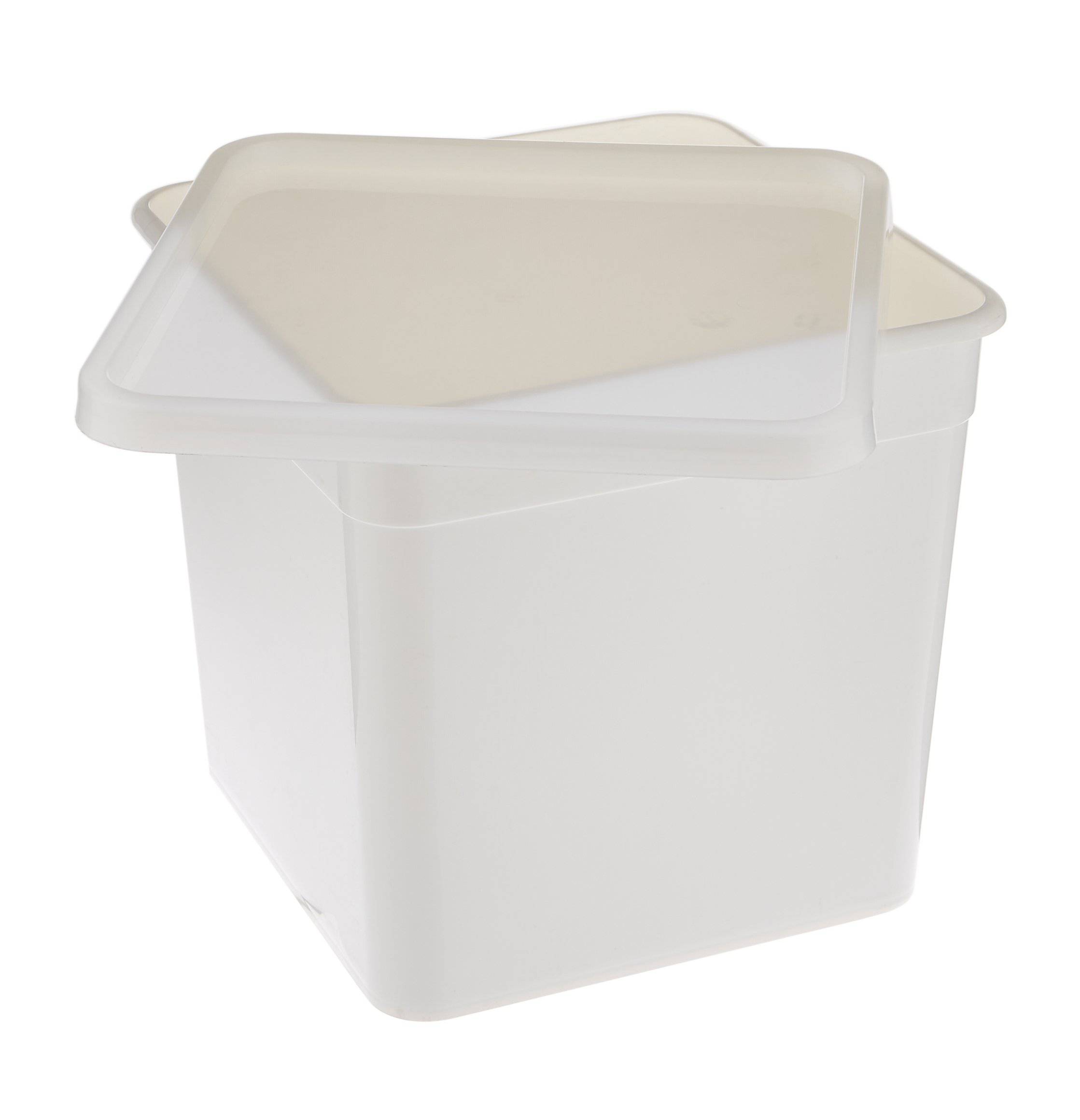White Plastic 4 Litre Pail 100 Pieces - Hotpack Oman