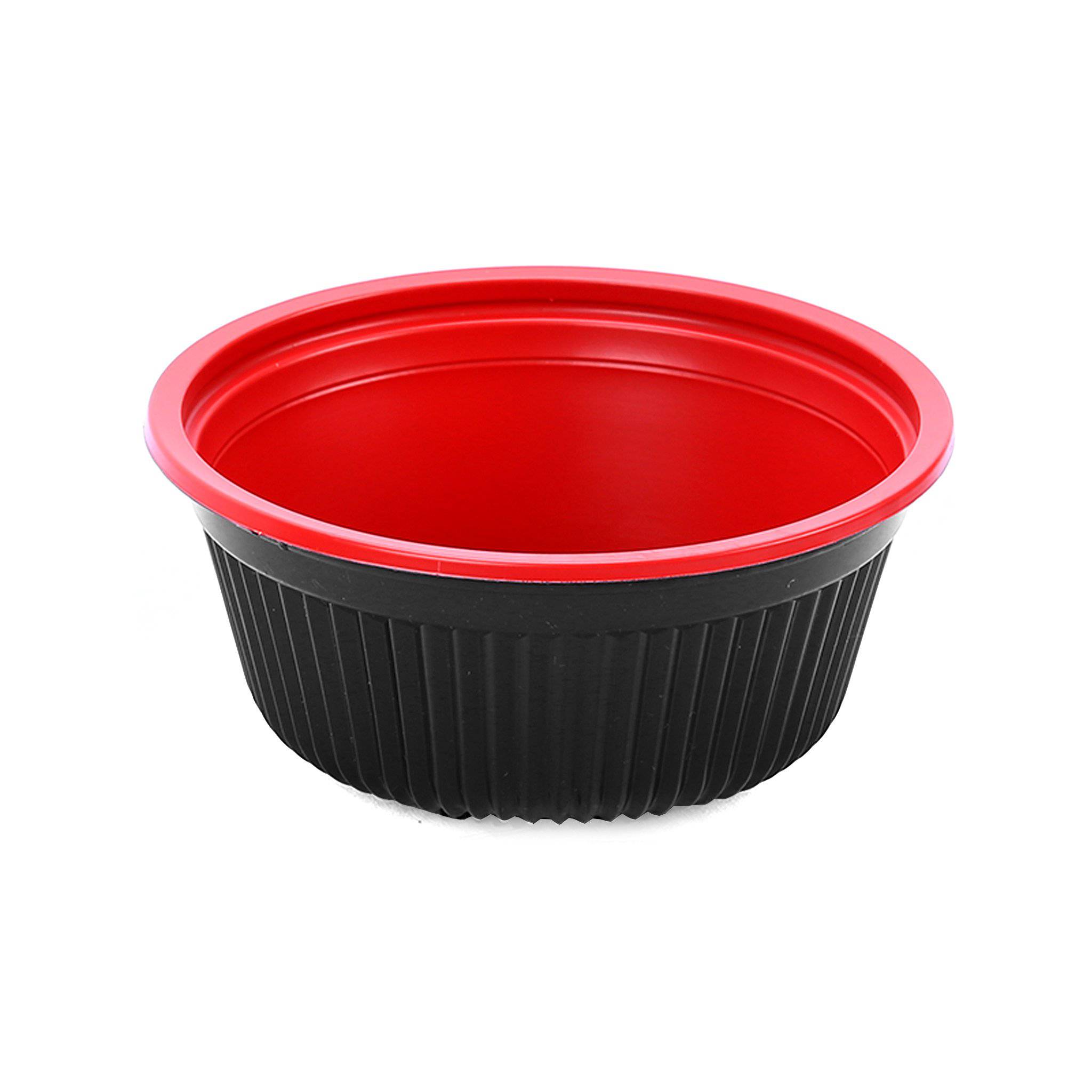 Red & Black Soup Bowl 700 Cc With Lids