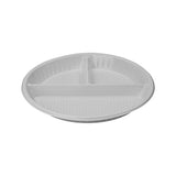 Hotpack | Round Plastic Plate 3-Compartment 10" | 500 Pieces - Hotpack Oman