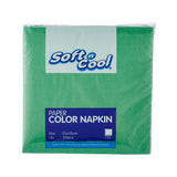 Soft N Cool Green Napkin 25 X 25 Cm
