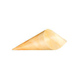 125 x 85 mm DISPOSABLE WOODEN CONE  500 Pieces - Hotpack Oman