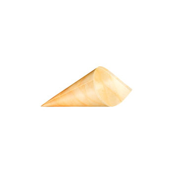 Disposable Wooden Cone 250 Pieces - Hotpack UAE