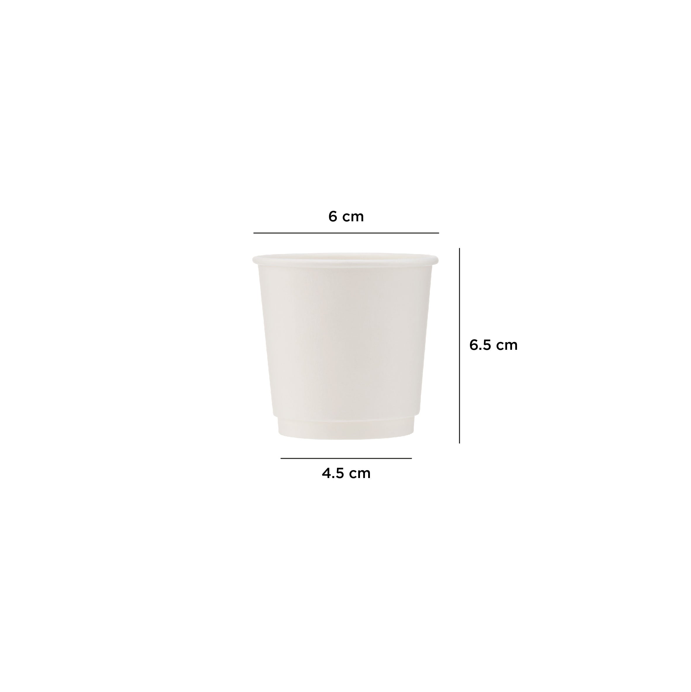 White Double Wall Paper Cups - Hotpack UAE