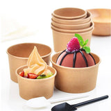 Hotpack | Brown Kraft Ice Cream Cup 4/6/8 oz | 1000 Pieces - Hotpack Oman