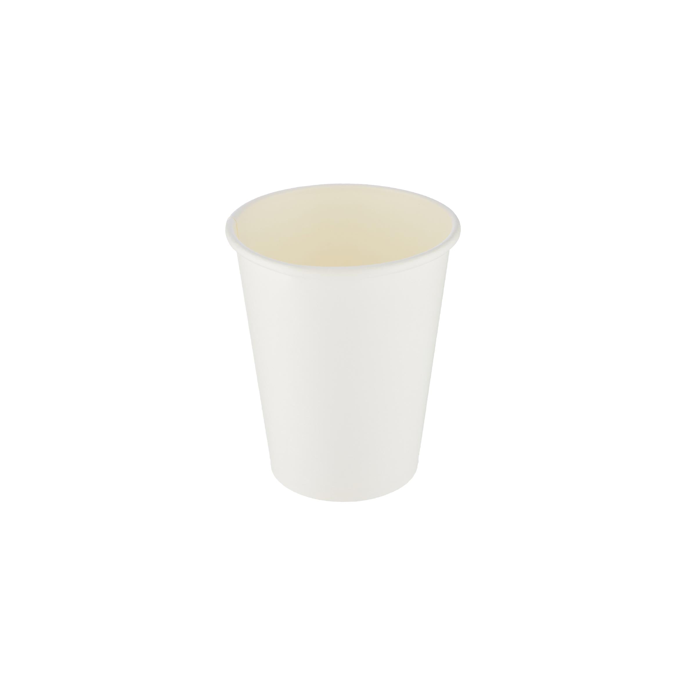 1000 Pieces 8 Oz Heavy Duty White Single Wall Paper Cups